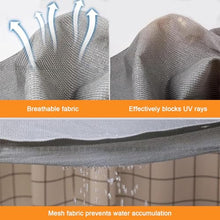 HOFUNTRE HDPE Retractable Wave Sun Shade, Retractable Sun Shade Canopy Cover Flexible Outdoor Canopy for Pergola, Backyard, Balcony Provides Sun Protection(W:3.2m/10.5ft*L:10m/32.8ft)