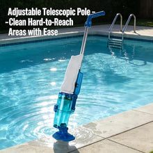 zcjysqav Cordless Pool Vac, Adjustable Flow, Clear Brush, Strong Suction - Inground/Above Ground