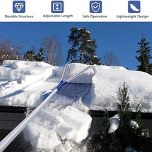 Snow Shovels 21 Feet Roof Snow Rake, Roof Snow Rake Removal Tool with 2.9 Inch Wheels & Telescoping Pole, Snow Removal Roof Rake for Pitched Roof, Asphalt Shingle Roof