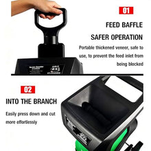 DHMYDPDZ Wood Chipper Shredder Low Noise,2400w Electric Leaf Mulcher Shredder with Collection Bag,with Two Blades,Maximum Cutting Diameter 39mm for Mulching, Composting and Yard Cleanup