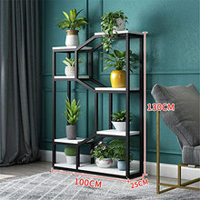 OJKJGYTF Indoor Plant Stand Metal Plant Stand,Multipurpose Flower Shelves Storage Organizer Display, for Indoor Outdoor Garden Balcony,B,80×25×130cm