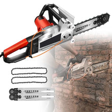 Electric Diamond Concrete Chain Saw, 7280rpm Heavy-Duty Professional Wall Cutter for Pavement Masonry Cutting (Double Chain350)