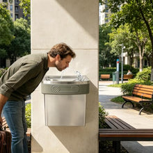 Wall Mounted Water Fountain, Commercial Hydration Station for Indoor & Outdoor in School, Parks, Courts & More, Stainless Steel Water Drinking Fountain High Capacity Cooling, One-Click Water Output
