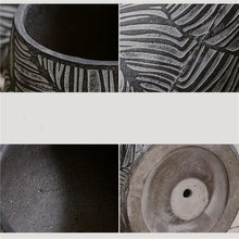 WOAITIANTIAN Flower Pots Home Simple Indoor Thickened Large Caliber Creative Cement Planter Living Room(Large)