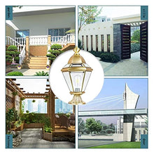 XYIANG Luxury All Copper Outdoor Floor Lamp Waterproof E27 Retro Industrial Glass Floor Lamp Door Lamp Garden Street Villa Pillar Comfortable Garden Decoration Lamp