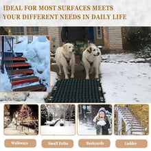 Coal2ToalPW Outdoor Snow Melting Mat - Non-Slip Rubber Ice Melting Pad - 360W Waterproof Snow Removal Solution(40x60cmx4Pcs)