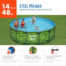 Bestway Steel Pro Max 14'x48 Camo Pool Set Multicolor