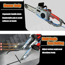 Electric Concrete Chain Saw, Handheld Electric Mini Chainsaw Wall Cutter, Electric Diamond Chain Wall Cutter With 2 Chains/2 Guide Bar for Cutting Concrete, Steel Bars, Marble,5800W