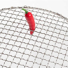 A1DFDFGOQSFG Stainless Steel Round Barbecue Net with Foot Pedal Barbecue Net Cooling Rack Steam Grill for Camping Outdoors