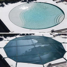 CHZDPP Customizable Size Round Pool Protective Cover​, High Strength Winter Pool Safety Covers for Inground Pools​, Triple Stitched/Reinforced Edges/Thicken Mesh(32ft/975cm)