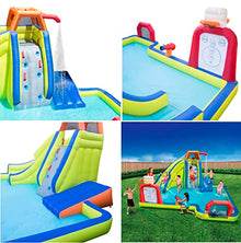 BANZAI Inflatable Arcade Splash Water Park - Slide, Splash & Have a Blast! - Multicolor