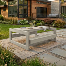 highwood Monroe Modern Picnic Table, Whitewash