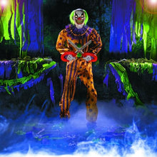 6 Ft. Animated Light-Up Yellow & Black Snippers the Clown Halloween Decoration
