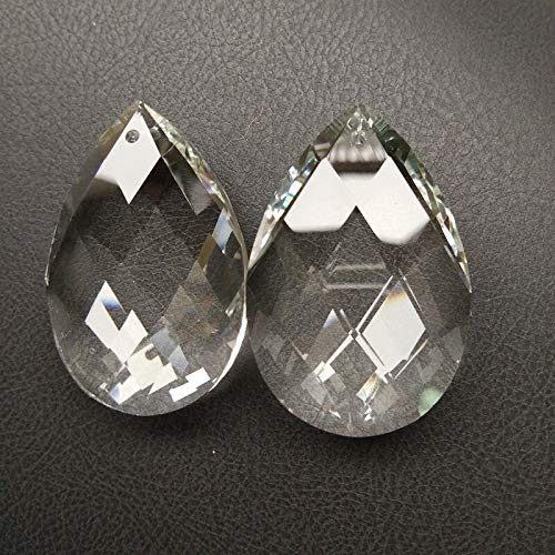 Chandelier Crytal 500pcs/lot 38x25x11MM machine grinding clear K9 Optical Crystal Prism Ornament Suncatcher Glass Beads For Chandelier crystal