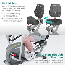 Inverapy Recumbent Cross Trainer with Swivel Seat & Leg Harness White/Gray/Black