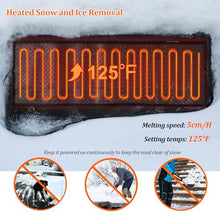 Labasuan Heated Snow Melting Mat, No-Slip Rubber Heated Mats, Electric Snow and Ice Melting Mats for Winter Outdoor Stairs,Steps,Doorways,Walkways,Driveway(10Pcs)