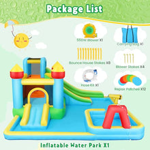 AKEYDIY Inflatable Bounce House Water Slide Bright Color