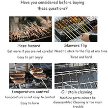 MNSRRN Electric Barbecue Skewer, Household Automatic Rotating Indoor Smokeless Electric Grill, 12 Skewers Automatic Rotating Grill, Timing Control