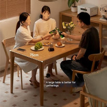 Coffee Table Chinese Style Solid Wood Dining Table Kitchen Restaurant Log Modern Simple Home Oak