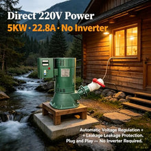 EQCOTWEA 5KW Hydroelectric Generator Set Water Power Generator 220V/60HZ