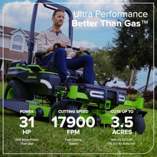 Greenworks 60V 54" MaximusZ Zero Turn Mower, (2)20Ah+(4)8Ah Batts + Fast Chgr