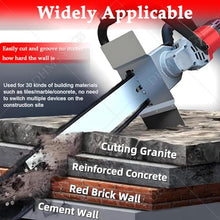 Electric Chain Saw Wall Cutter,Handheld Brushless Chainsaw,Diamond Chain Wall Cutte,Wet Electric Wall Groove Cutting Machine,For Red Brick,Stone,Granite 480mm