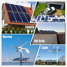 MDYHY 1000W Wind Solar Generator Kit Cabin Off Grid System for Charging 12V 24V Battery: 400W Turbine Generator&600W Mono Panel&1000W DC-AC Accessory