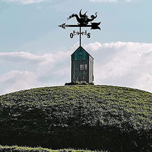 Garden Weathervane Heavy Duty Metal Weather Vane Yard Ornamental Wind Spinner Wind Mill Decoration for Backyard Weather Resistant (Bat)