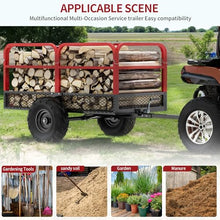 YITAMOTOR 22 Cu.Ft. ATV Dump Trailer, Tow Behind Dump Cart 1700lbs