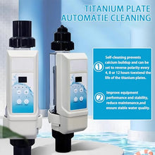 AiODiO Saltwater Chlorinator,with Titanium Cell, Digital Display & Self-Cleaning Function, Chlorine Production: 8/12 / 16/20 g/H, for Swimming Pool, Spa Pool 8g/H