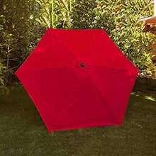 FKTHYO Parasols 6 Ribs/8 Ribs Parasol Sun Umbrella Replacement Cloth, 2.7M/300cm Garden Parasol Canopy Cover for Patio Sun Umbrella, Anti-Ultraviolet, Waterproof Parasols,Red-2.7m/8.8ft (8ribs)