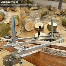 Qiokoith Portable 36 Inch Chainsaw Grinder Wood Board Milling Guide Bar Brush Wood Timber Cutter Chainsaw Grinder Chainsaw Sharpening Tool Sawmill Accessories