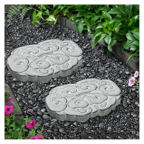 Garden Stepping Stone,Decorative Stone for Garden, Garden Stepping Stone for Pathway Flower Bed, Porch Veranda Walkways Walking