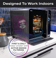 Profile GE Profile™ Smart Indoor Pellet Smoker with Active Smoke Filtration, WiFi Connected, Countertop BBQ Appliance Carbon Black