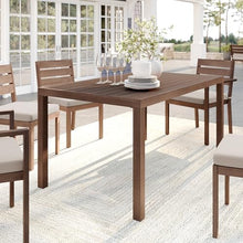 Martha Stewart Bedford 62" Indoor/Outdoor Patio Table, Brown