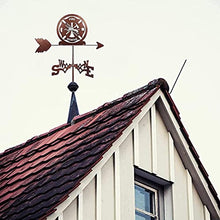 Weathervane Weather Vane Roof Mount Wind Direction Indicator Measuring Tool Outdoor for Farm Scene Garden Stake (Style3) (Style2)
