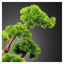 Welcome Pine Cliff Cypress Simulation Bonsai Living Room Hotel Entrance Decoration Ornaments Purple Sand Flower Pot Potted Plants House Plant (Color : C)
