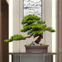 MVUYO Simulated Plant Bonsai Potted Plant Pine Tree Flower Ware Home Decoration Living Room Decoration and Decorations