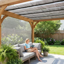 LJTGFHP 90% Sun Shade Cloth with Grommets, 40x46 ft Pergola Shade Cover Canopy, Mesh Tarp Sun Screens for Patio, Outdoor, Garden, Backyard, Gray