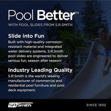 S.R.Smith Typhoon Pool Slide, Gray – Premium Water Slide