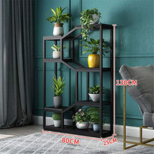 OJKJGYTF Indoor Plant Stand Metal Plant Stand,Multipurpose Flower Shelves Storage Organizer Display, for Indoor Outdoor Garden Balcony,B,80×25×130cm