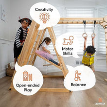Avenlur Chestnut 8-in-1 Indoor Foldable Playset Natural Indoor