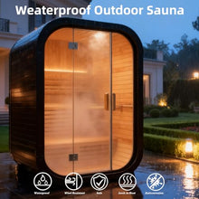 Amocane Outdoor Steam Sauna for 2-4 Person, Canadian Wood Saunas Spa, Traditional Barrel Wooden Sauna with ETL-Certified 4.5KW Stove, 0-195℉ (53.15”x 54.72”x 78.74”, Spruce)