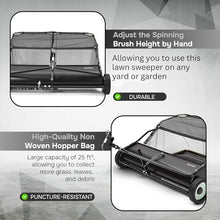 Dapper Supply 42" Tow Behind Lawn Sweeper 25 cu. ft. Bag