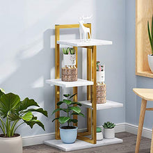 ZOCWJK Indoor Plant Stand Plant Stands Indoor Outdoor Flower Pot Holder Plant Pot Stand for Balcony Corridor Garden Terrace Multifunctional,Gold-69cm