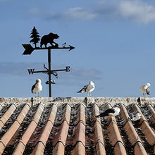 Weathervane Garden Weather Vane with Roof Mount Wind Vane Stainless Steel Bear Decorations Wind Direction Indicator for Outdoor Farm Yard Gazebo (Style 5) (Style 1)