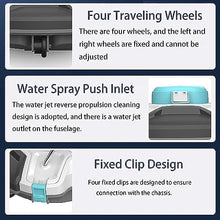 KANGJIEM Underwater Automatic Pool Vacuum Cleaner, Fully Automatic Robotic Pool Cleaner Wall-Climbing Underwater Cleaner
