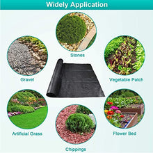 YYHJ Ground Cover Weed Barrier Control Membrane,Landscape Fabric Heavy-Duty,Gardening Mat 90gsm,Woven UV Stabilised,for Garden,Courtyards,Landscaping and Planting Bedsand (Battery *1 : 4X100m)