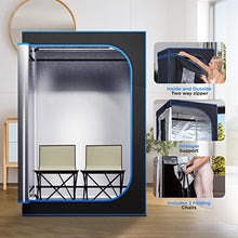 SereneLife Full Size 2 Person Portable Steam Sauna for Detoxification – Personal Home Spa for Home Detox Calm Your Body and Mind, Remote Control, 2 Foldable Chairs,