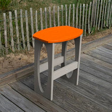 Bahia Verde Shoreline 3-Piece Bar Height Balcony Set, Cove Gray with Citrus Orange